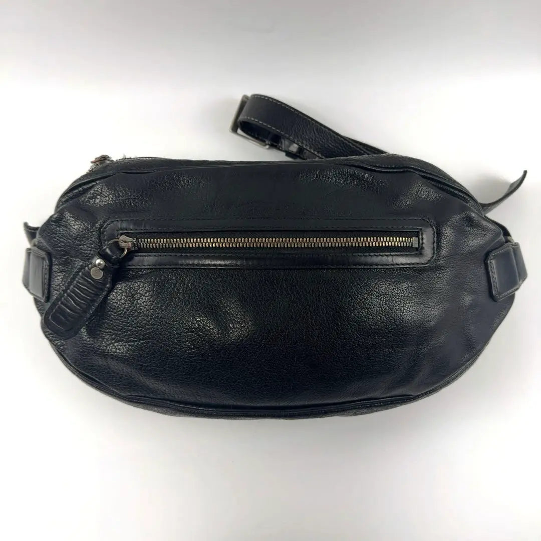 Tsuchiya Bag Armas Buffalo Body Bag Black Leather