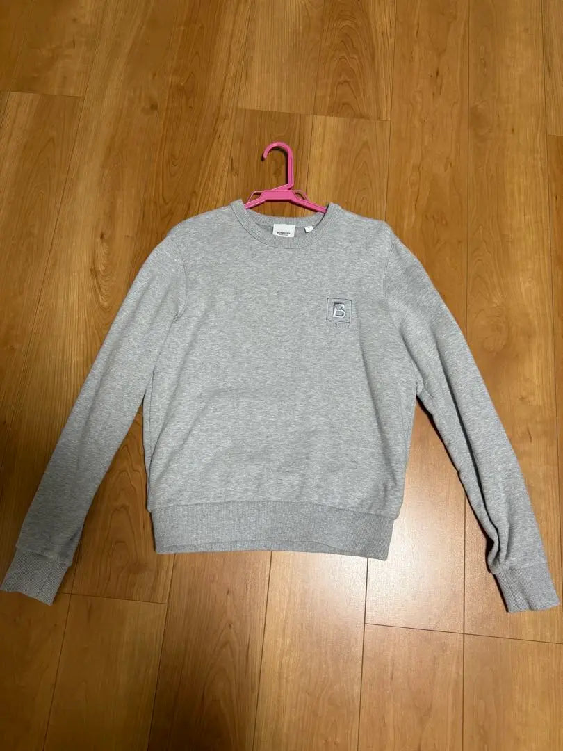 BURBERRY Grey Crew Neck Sweatshirt