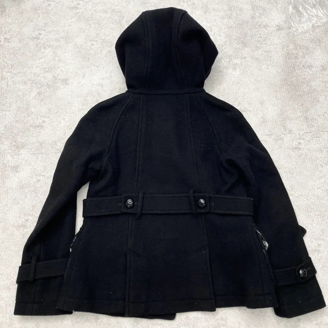 BURBERRY BLUE LABEL Short length duffle coat black