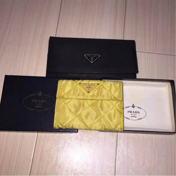 ★ Prada / Cartera larga y cartera plegable con 2 juegos ★ | ★プラダ／長財布と折り財布 2つセットで★