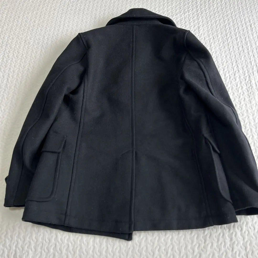 [Good condition✨] HARVARD Men's P coat Pea coat 90% wool Black Commuting | 【美品✨】HARVARD メンズPコート　ピーコート　ウール90% ブラック通勤