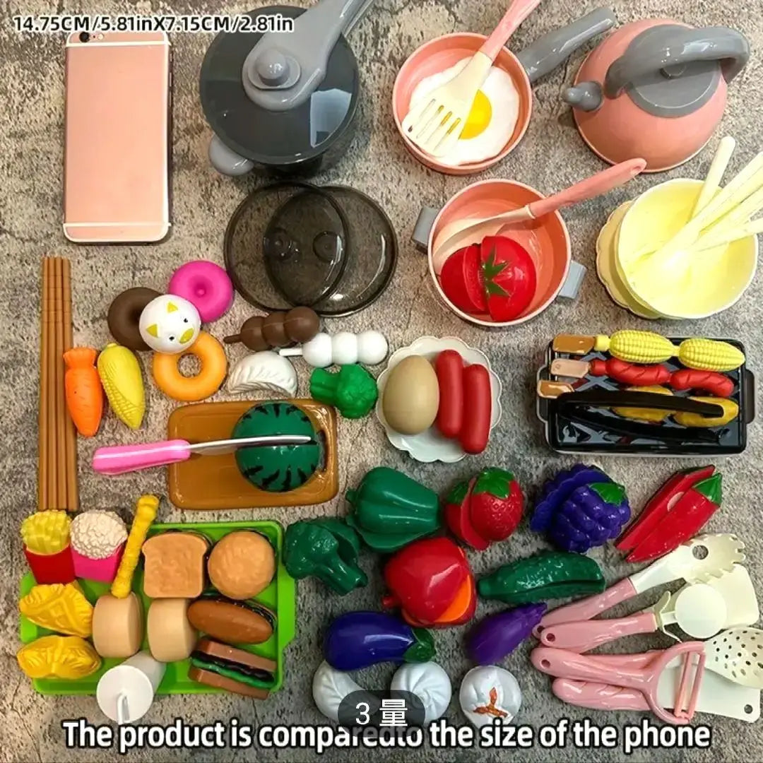 ■Play kitchen tools set of 73