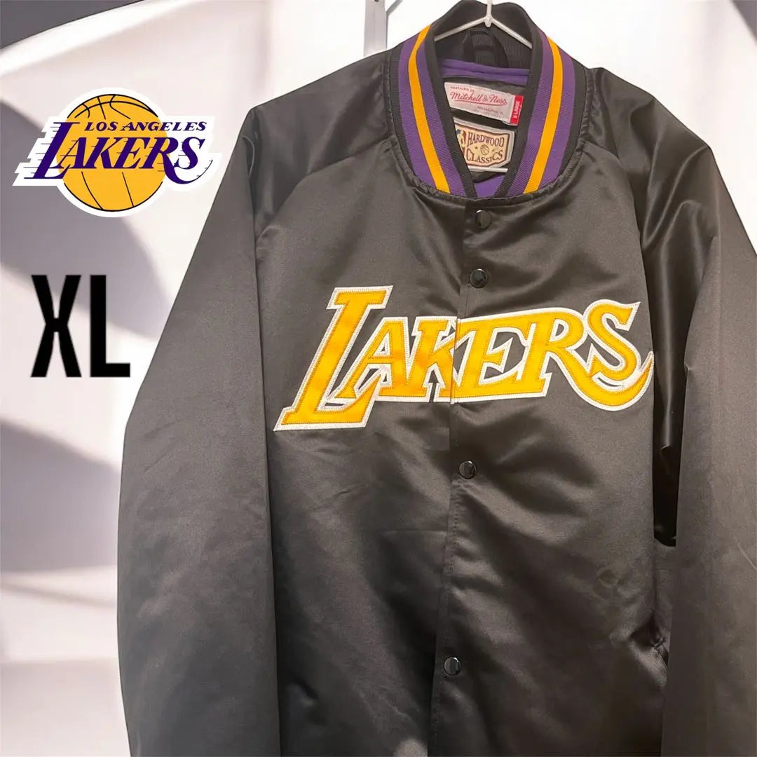 [Nuevo] Chaqueta de satén NBA Lakers Stadium Street Unisex