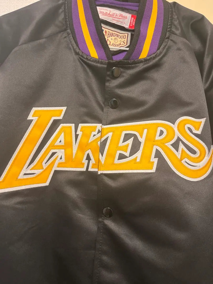 [New] Satin Blouson NBA Lakers Stadium Jacket Street Unisex