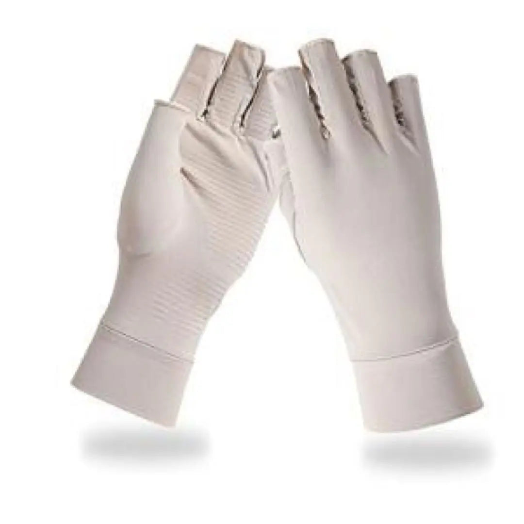 ⭐️ Guantes con protección UV, color beige, antideslizantes, para primavera y verano, protección solar, dedos