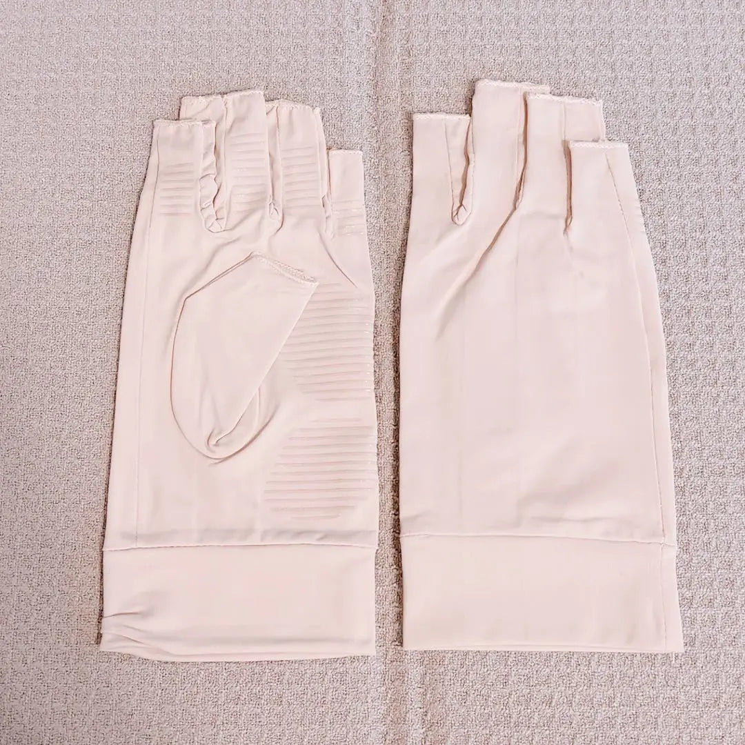 ⭐️ UV-blocking gloves, beige, non-slip, for spring and summer, sun protection, fingering