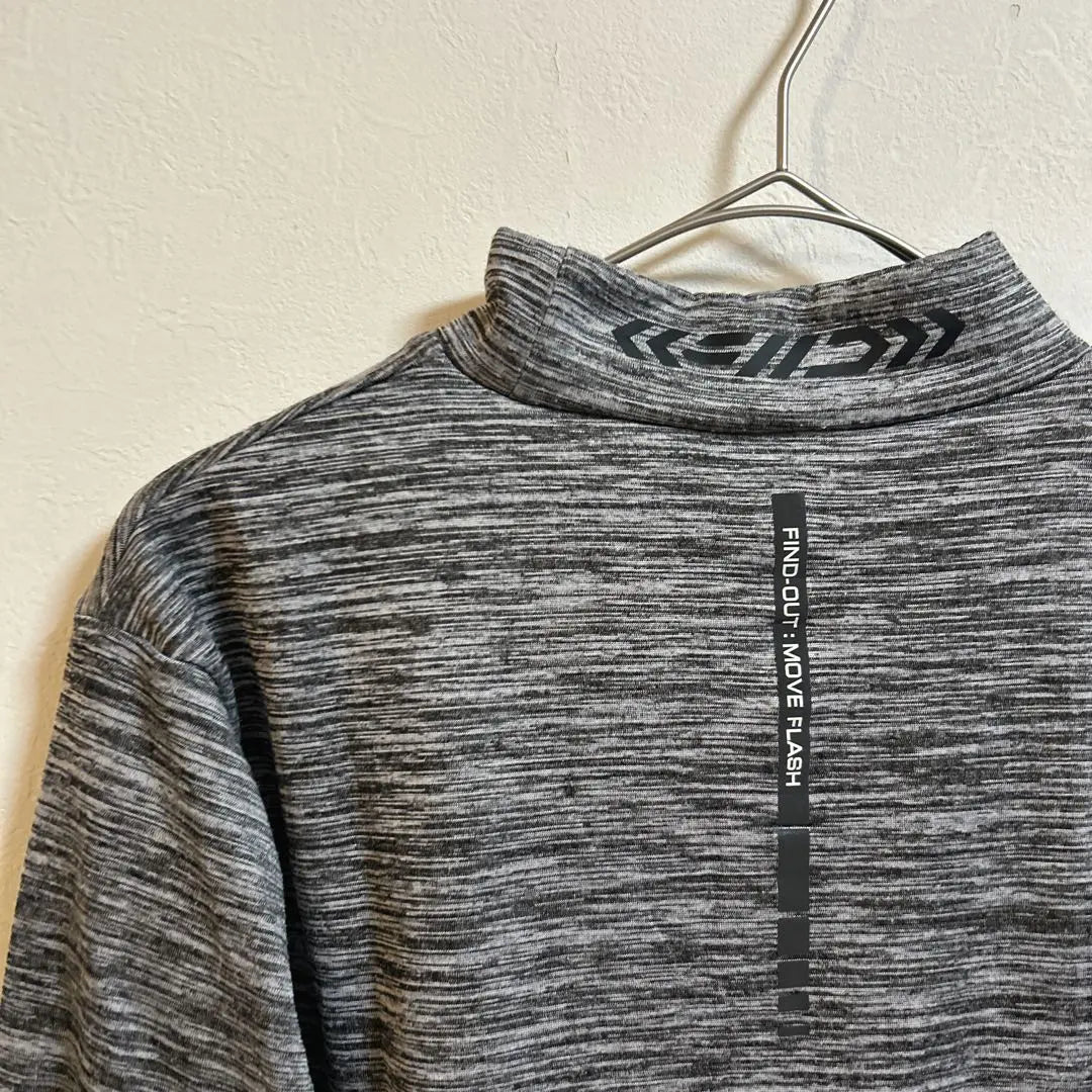 Workman Move Flash Block Block Fleece High Neck Long Sleeve Stretch M Gray | ワークマンムーブフラッシュブロックフリースハイネック 長袖 ストレッチ Mグレー