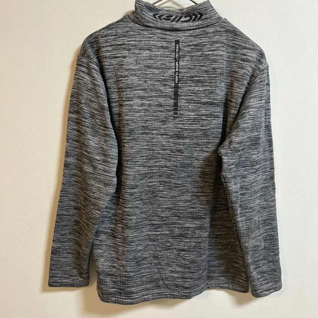 Workman Move Flash Block Block Fleece High Neck Long Sleeve Stretch M Gray | ワークマンムーブフラッシュブロックフリースハイネック 長袖 ストレッチ Mグレー