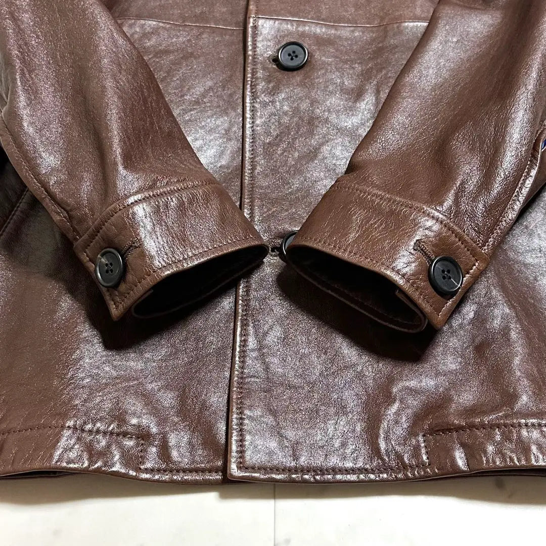 Beautiful condition Rare {Current tag} PAUL SMITH Lamb leather car coat L size