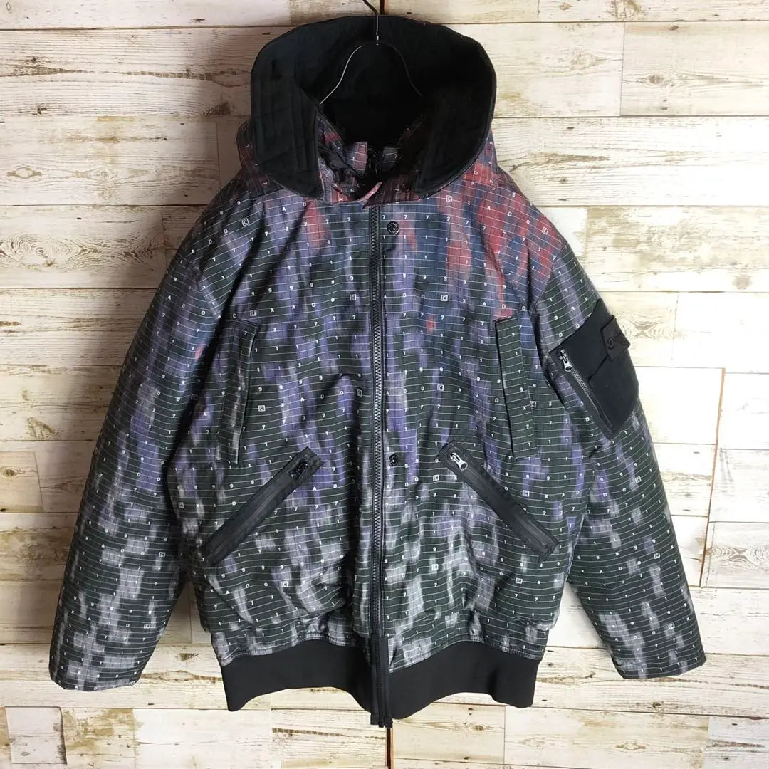 Stone Island Shadow Droject Thermography Pattern down jacket