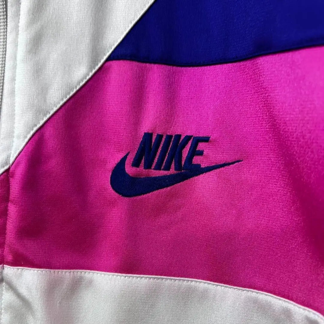 90s☆Used Clothing [NIKE Embroidered Logo] Track Jacket Jersey Men's XL