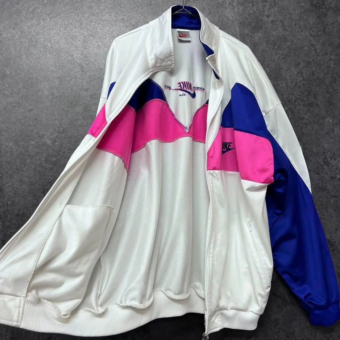 Chaqueta deportiva de los años 90, ropa usada, jersey con el logotipo de NIKE bordado, talla XL para hombre