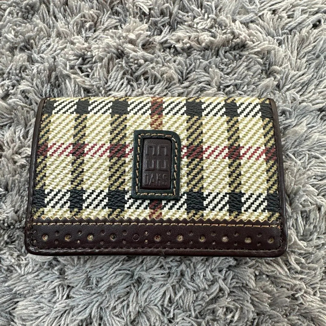 ★Good condition★ DAKS LONDON Dachshunds Coin Case Mini Wallet