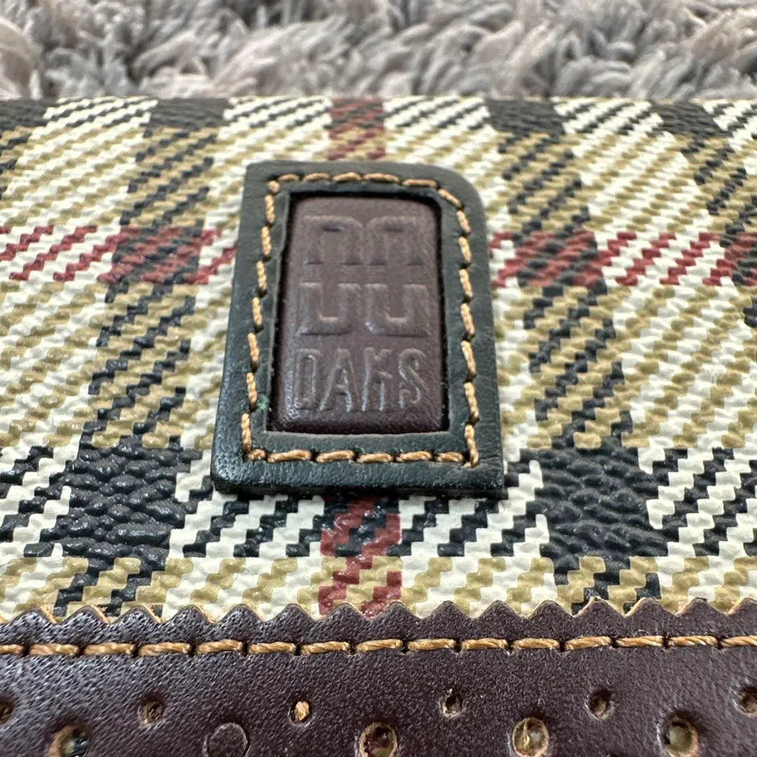 ★Good condition★ DAKS LONDON Dachshunds Coin Case Mini Wallet