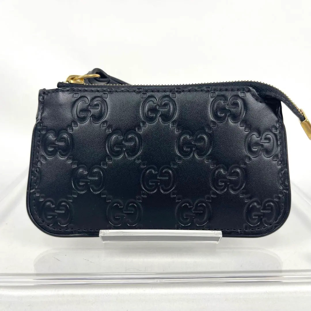 Gucci Coin Case Key Case GG Shima Leather Dorian Leather Black | グッチ　コインケース　キーケース　GGシマレザー　ドリアン　レザー　ブラック