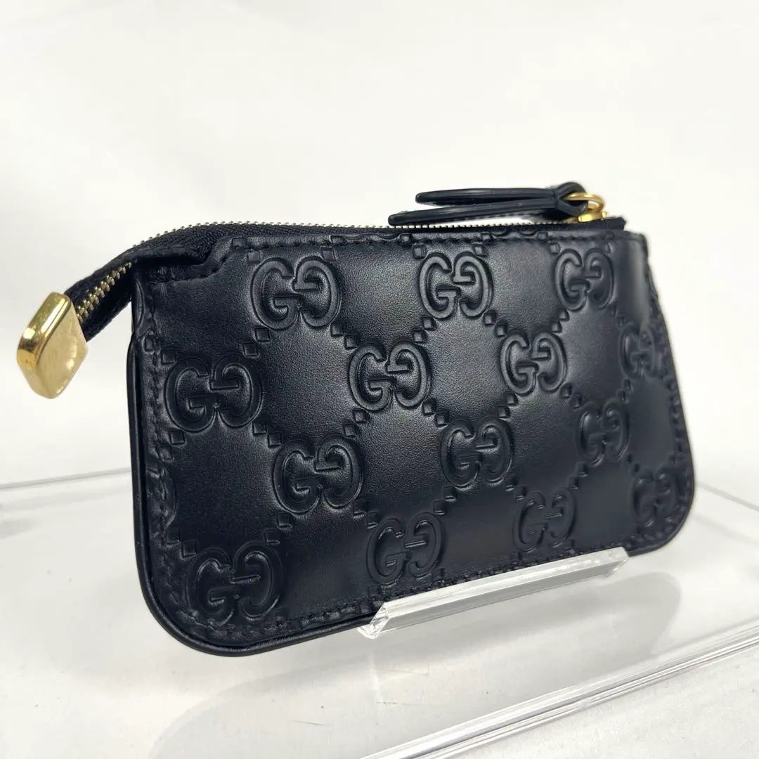 Gucci Coin Case Key Case GG Shima Leather Dorian Leather Black | グッチ　コインケース　キーケース　GGシマレザー　ドリアン　レザー　ブラック