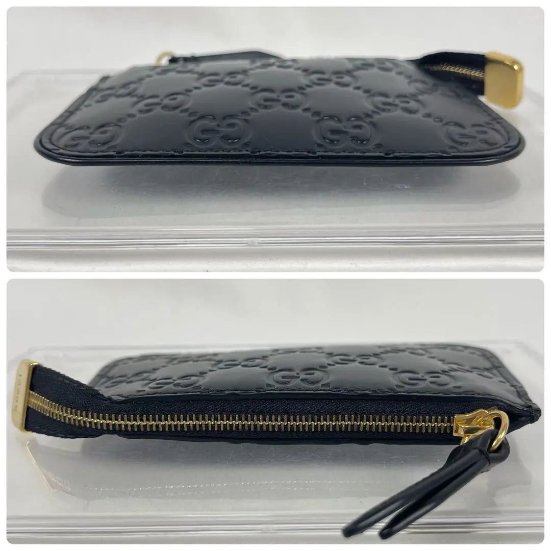 Gucci Coin Case Key Case GG Shima Leather Dorian Leather Black | グッチ　コインケース　キーケース　GGシマレザー　ドリアン　レザー　ブラック