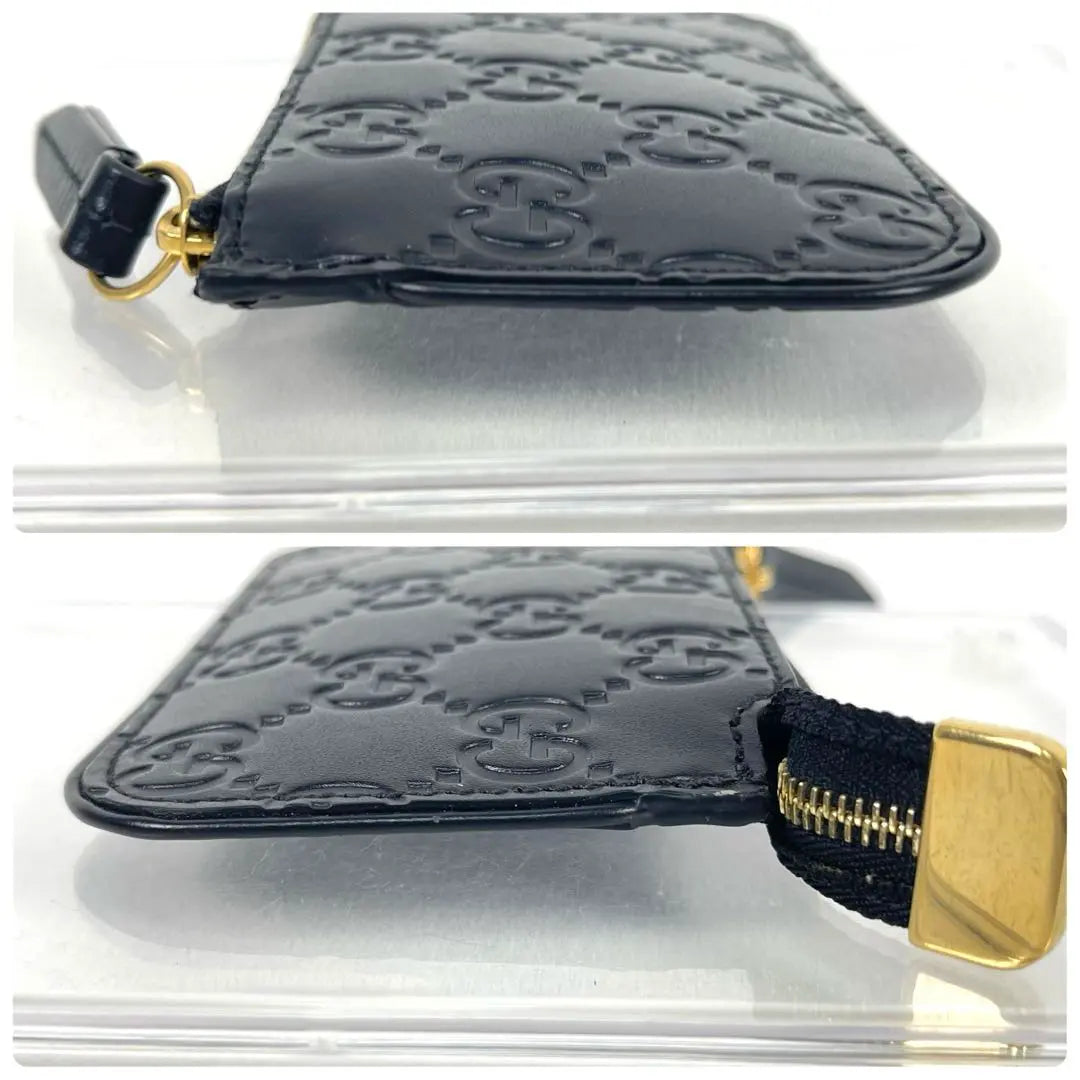 Gucci Coin Case Key Case GG Shima Leather Dorian Leather Black | グッチ　コインケース　キーケース　GGシマレザー　ドリアン　レザー　ブラック