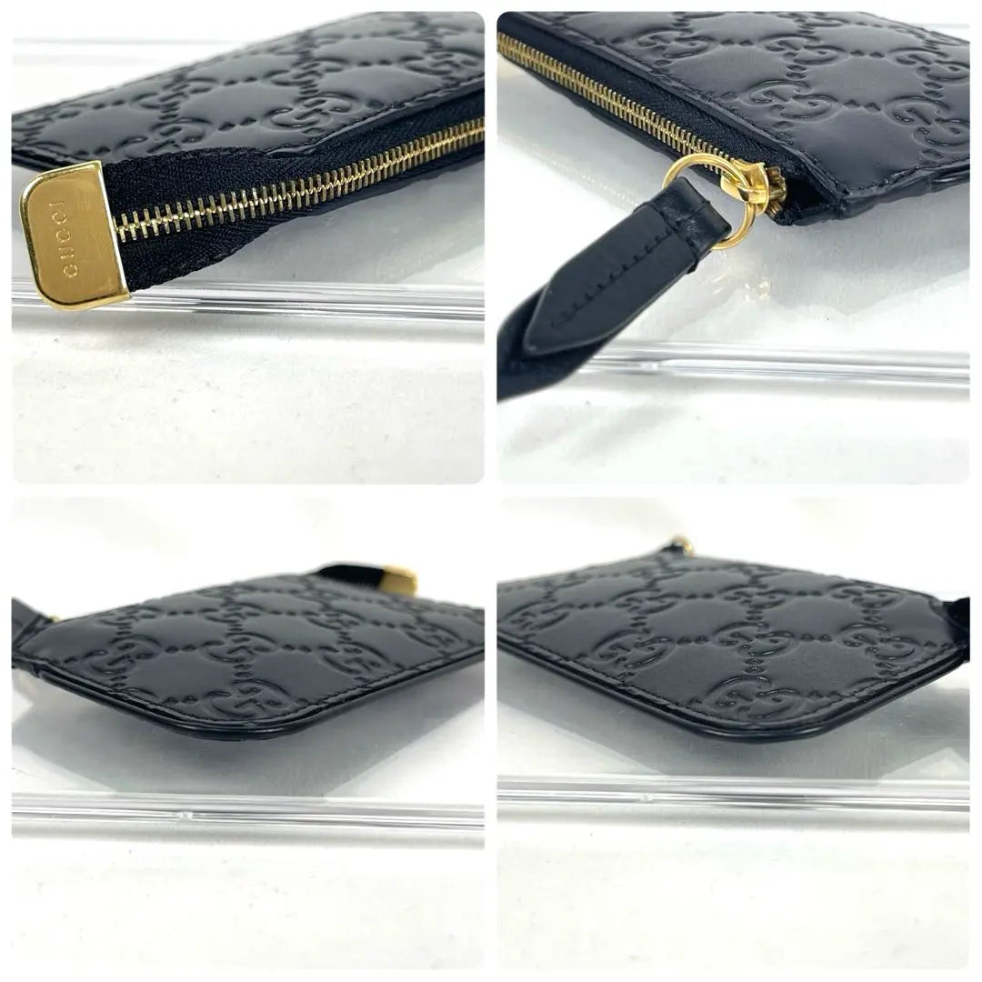 Gucci Coin Case Key Case GG Shima Leather Dorian Leather Black | グッチ　コインケース　キーケース　GGシマレザー　ドリアン　レザー　ブラック