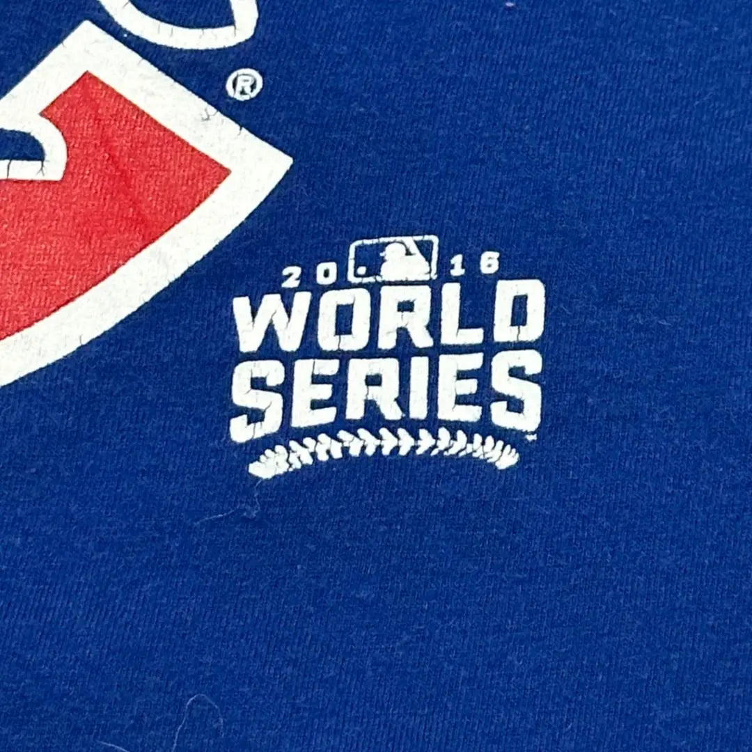 Nike Short Sleeve T-Shirt MLB Chicago Cubs World Series Summer Clothing O27