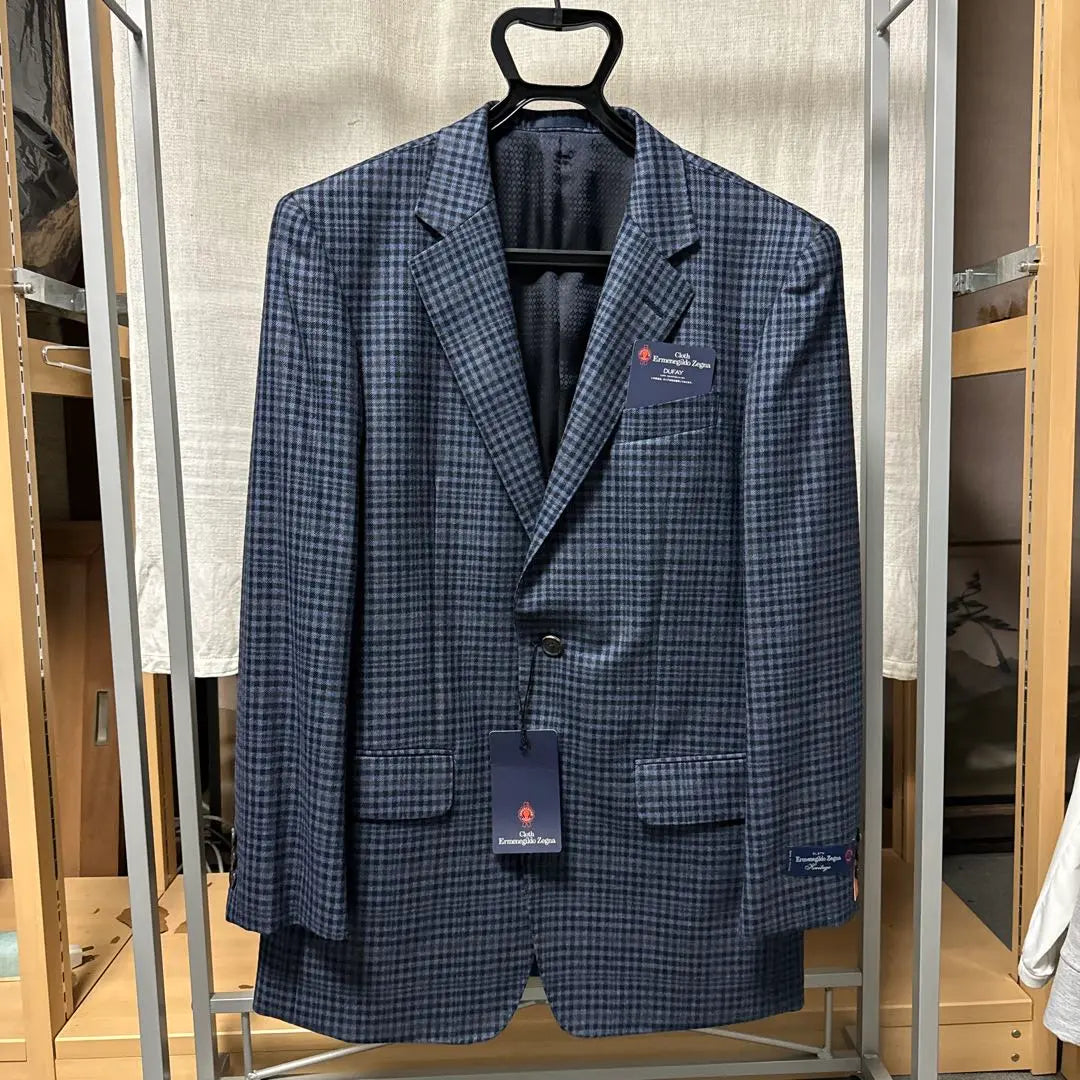 Ermenegildo Zegna High-quality fabric jacket Navy