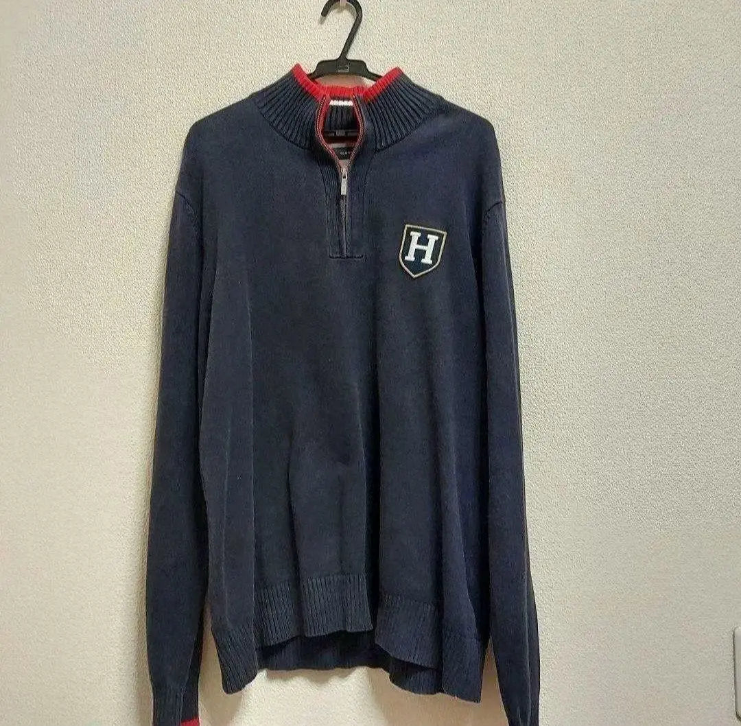 TOMMY HILFIGER Half zip sweatshirt knit