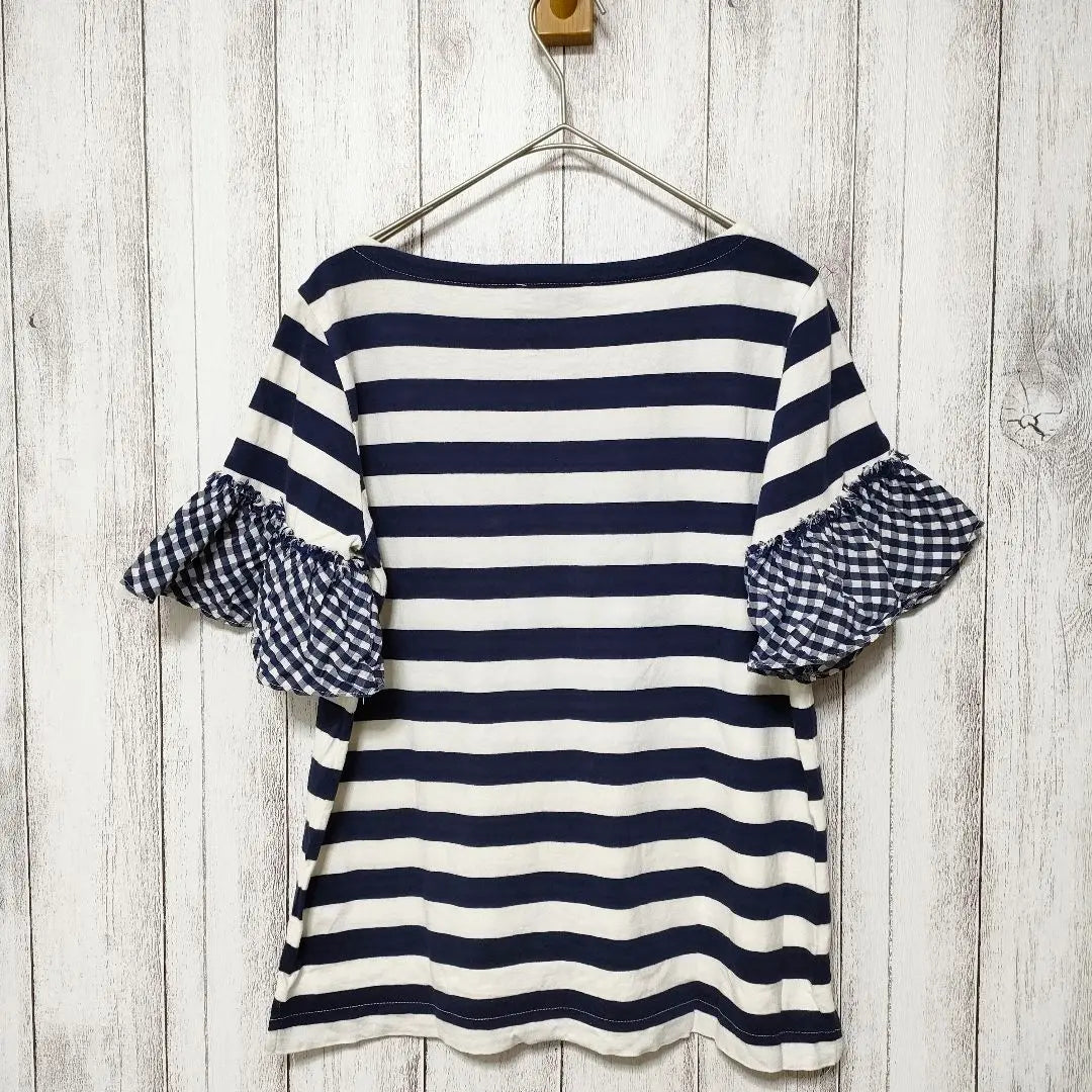 J.CREW (XS) Gingham Ruffle Sleeve Tops