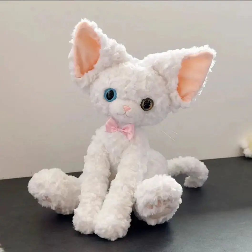 Handmade white cat doll