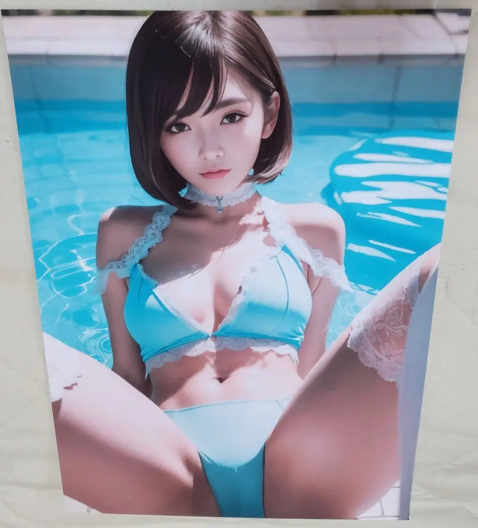 Sexy Beauty Character Poster Swimsuit A4 Size Last