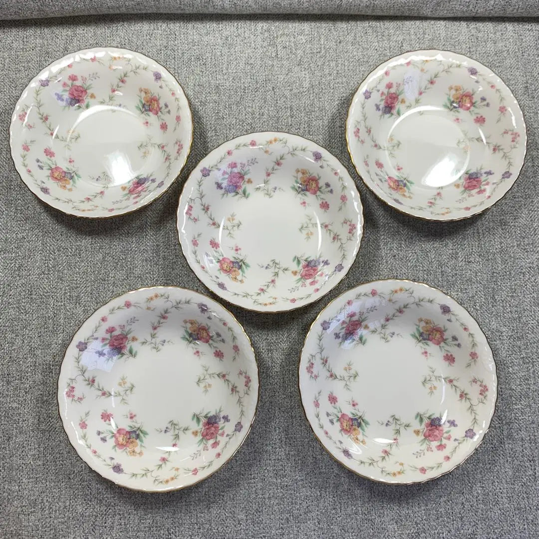 Noritake Cup & Saucer Pavia Fruit Bowl Plate Flowers Discontinued