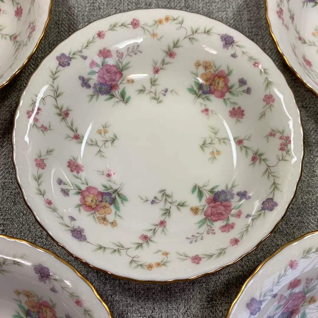 Noritake Cup & Saucer Pavia Fruit Bowl Plate Flowers Discontinued