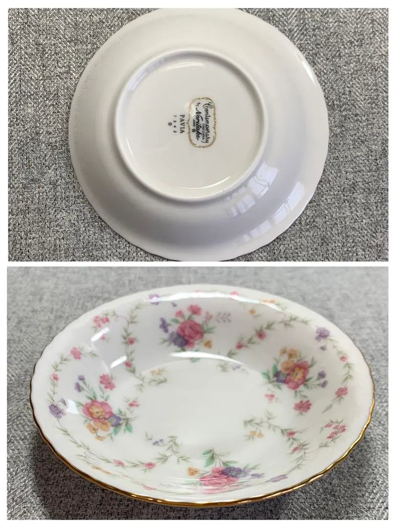 Noritake Cup & Saucer Pavia Fruit Bowl Plate Flowers Discontinued