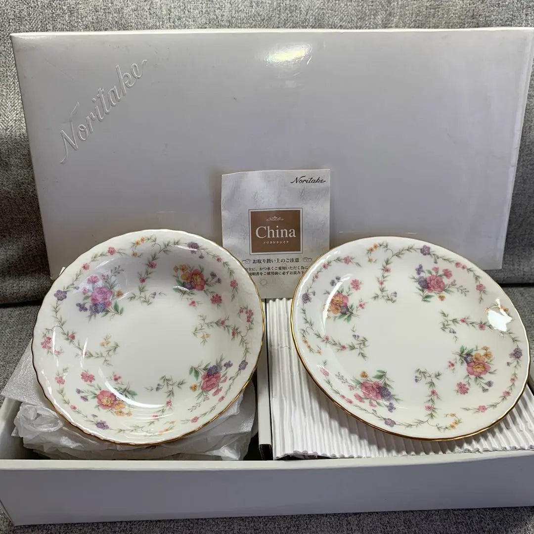 Noritake Cup & Saucer Pavia Fruit Bowl Plate Flowers Discontinued