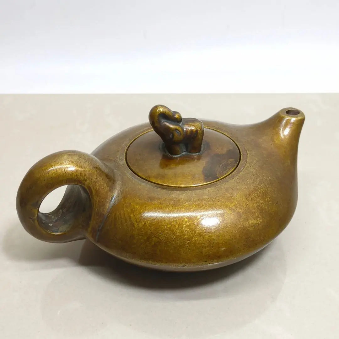 Bronze Teapot Jixiang Teapot Ink Pot Water Drop Pot Decoration Gongyun Purchase Store