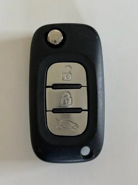 Renault Smart Key Case with 3 Button Black Sewing Thread Red 1