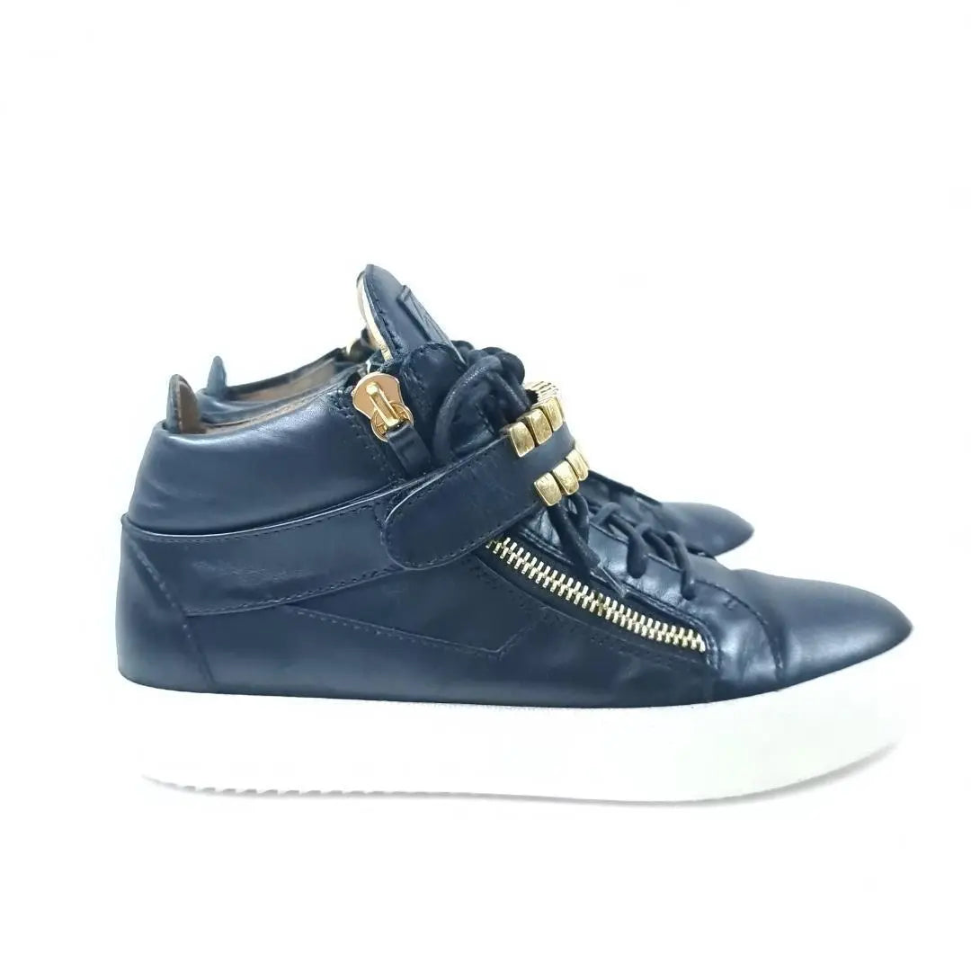 Giuseppe Zanotti High Cut Zip Double Grid Strap | Giuseppe Zanotti ハイカット ジップ ダブルグリッドストラップ