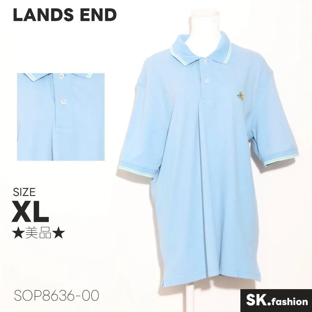 ★Good condition★LANDS END Tops Polo Shirt Short Sleeve Sporty Sri Lanka