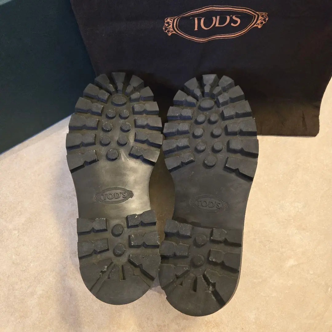 Mocasines negros de suela gruesa de TOD'S