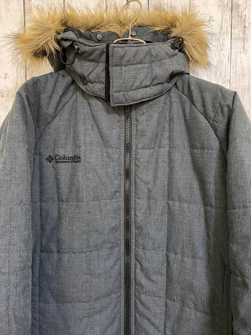 Chaqueta de bateo Colombia con cremallera gris