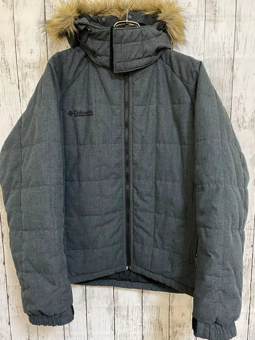 Colombia batting jacket zip -up gray