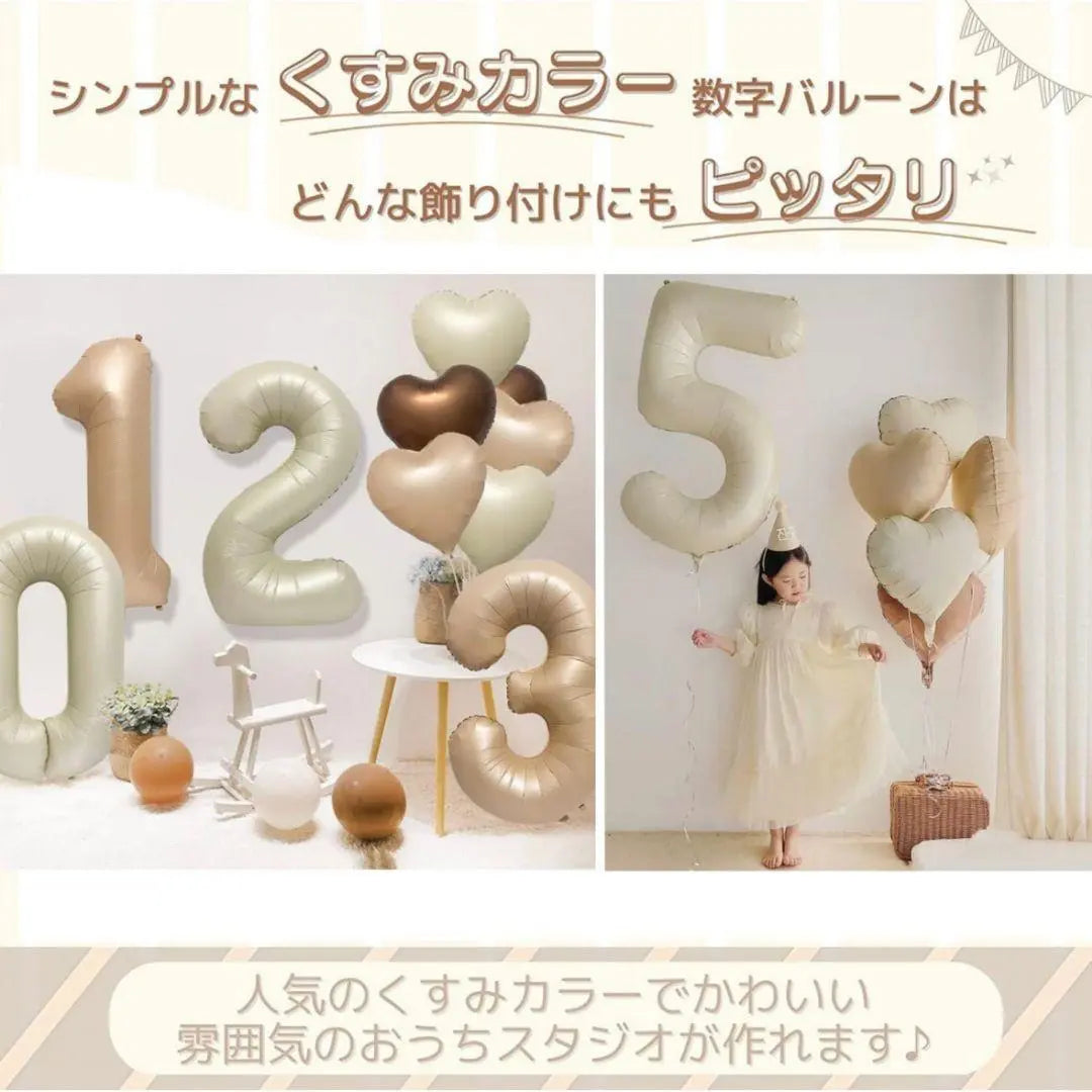 Birthday Balloon Balloon Set Birthday Decoration Number Balloon Anniversary 2 Years Old