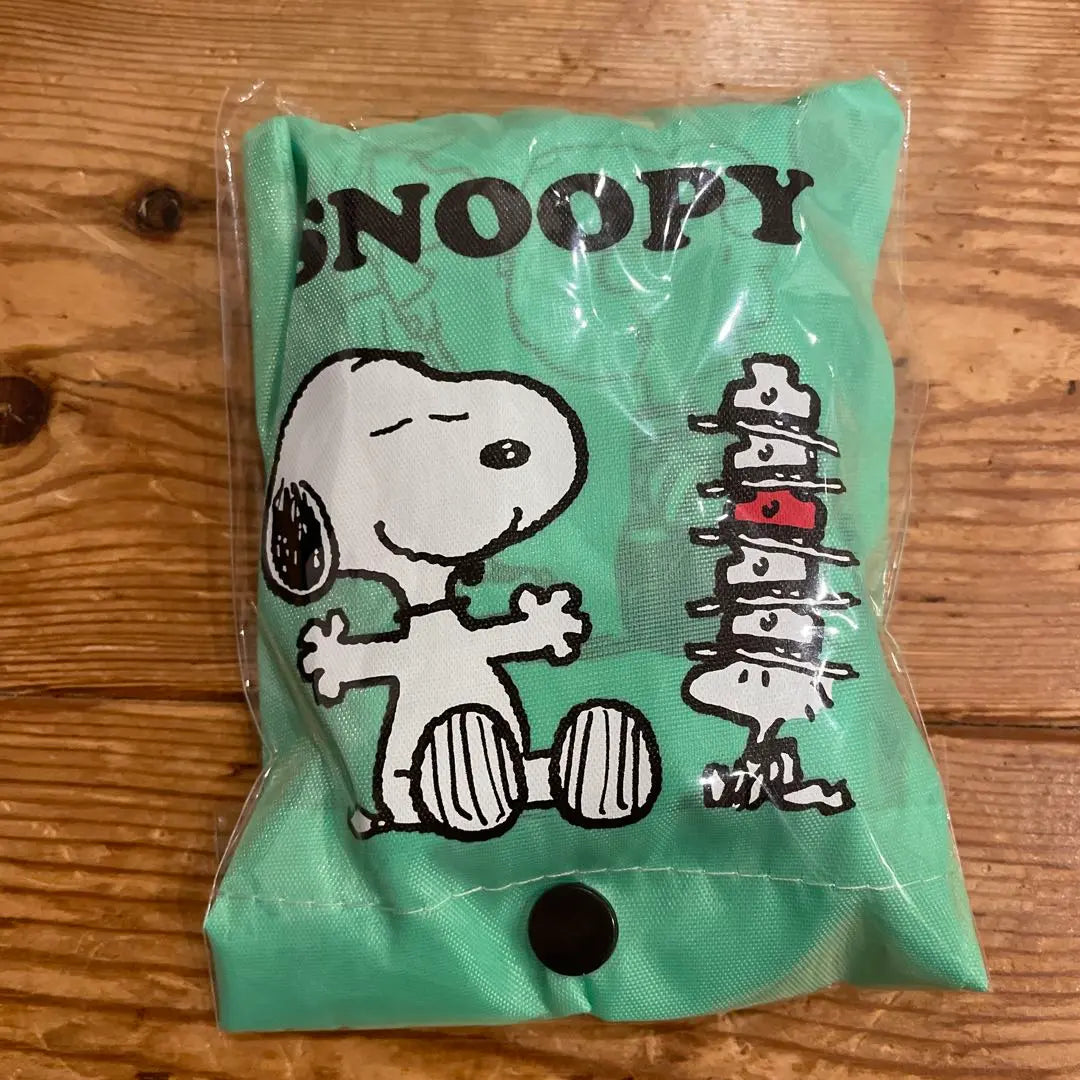 SNOOPY Eco Bag Mint Green