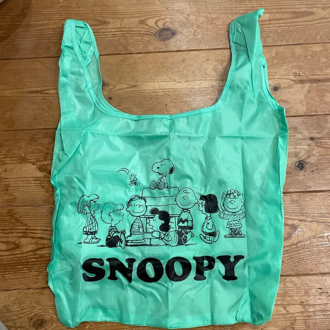 SNOOPY Eco Bag Mint Green