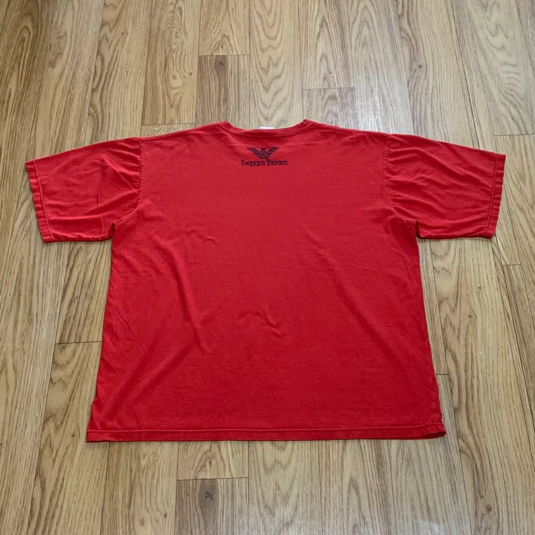 90s Y2k Emporio Armani Old Double -sided designers RED