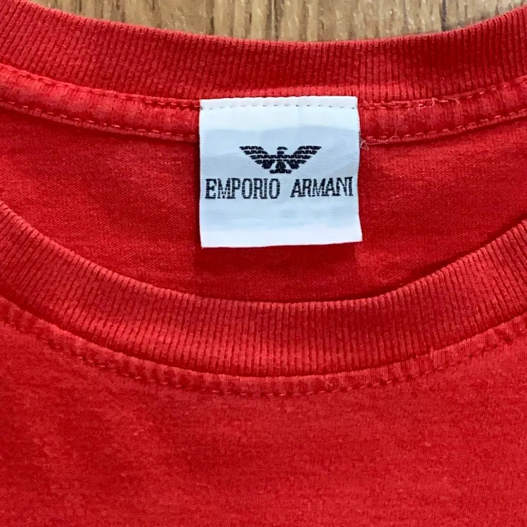 90s Y2k Emporio Armani Old Double -sided designers RED