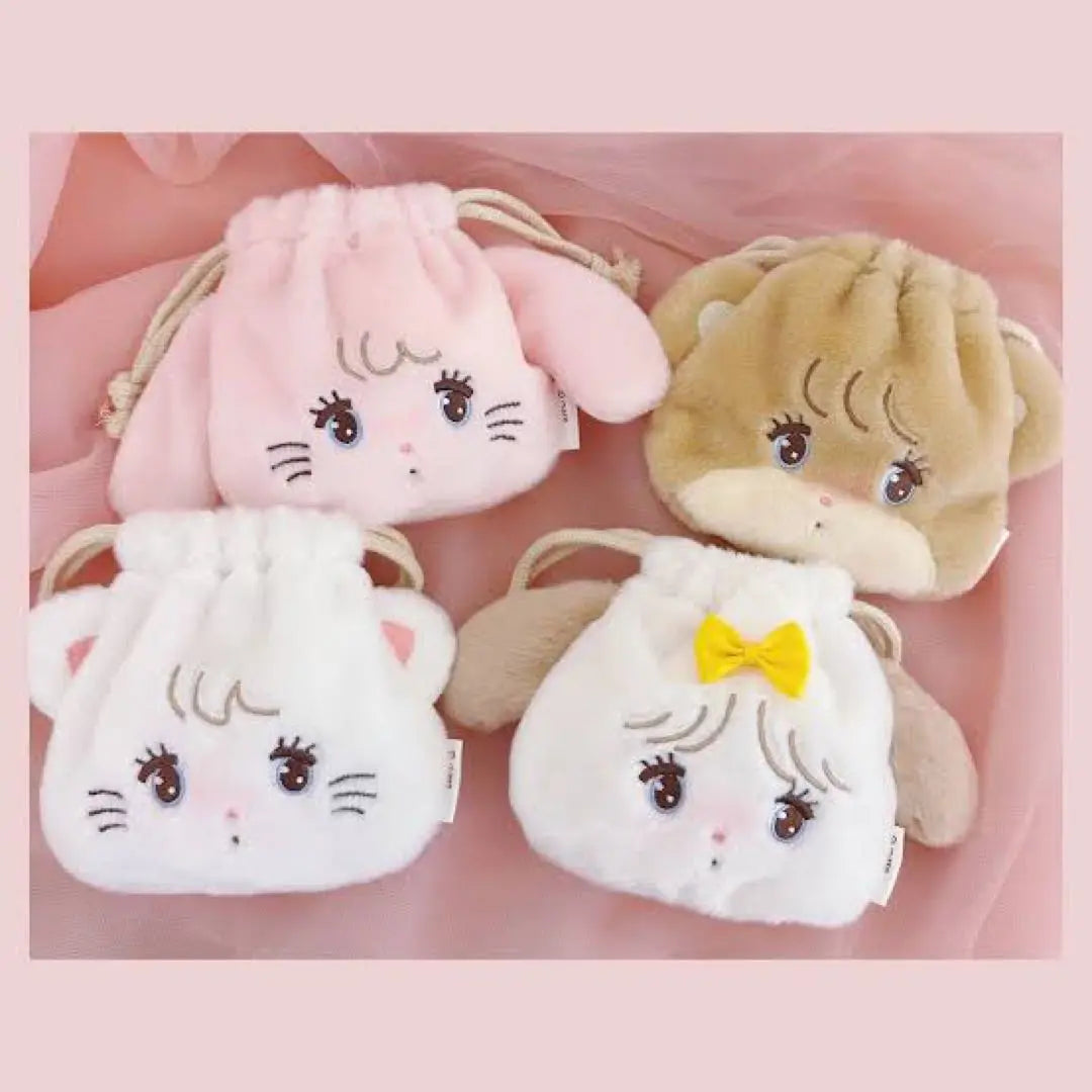 mikko characters face drawstring bag gacha gacha