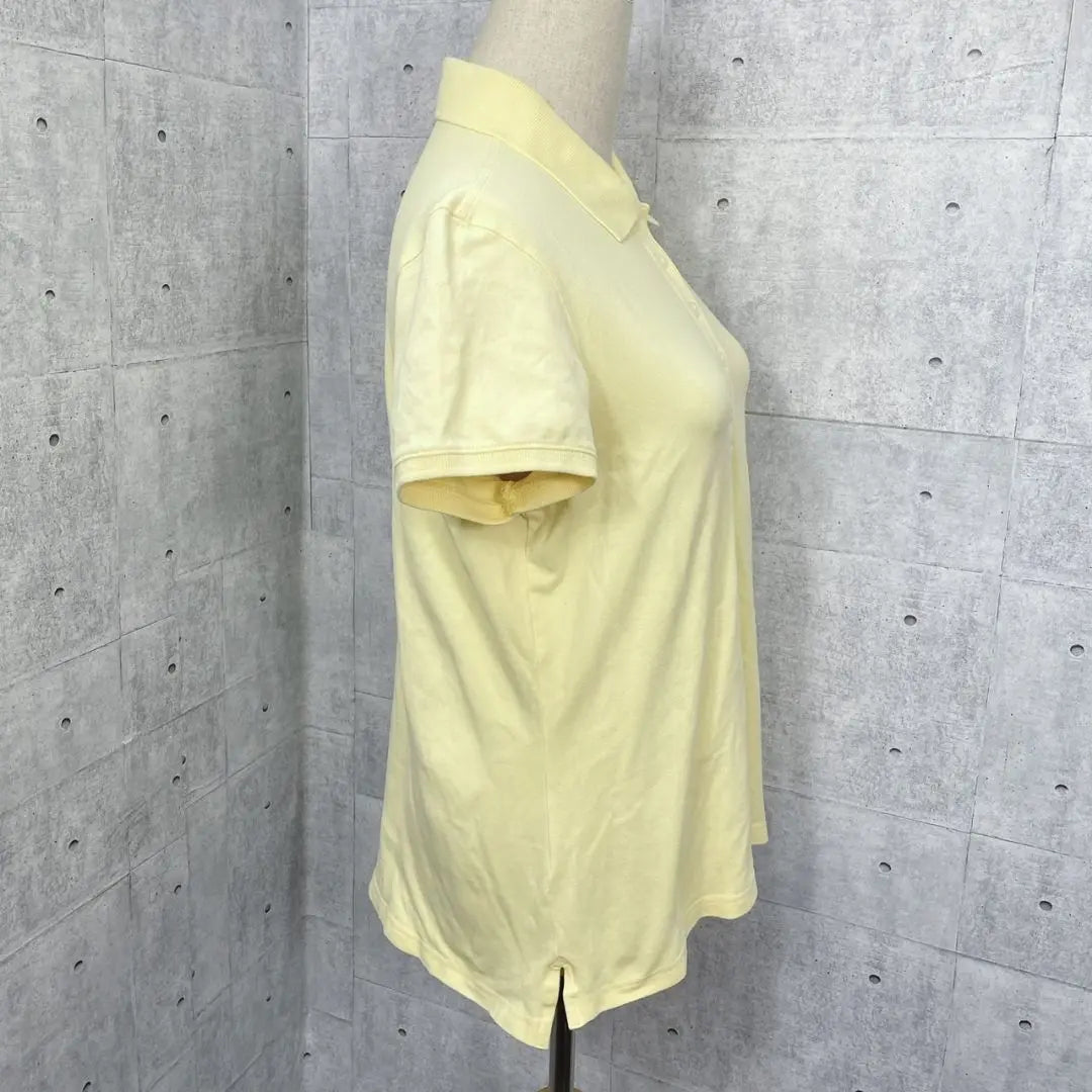 L.L.Bean Polo Shirt Size M〛Light Yellow Short Sleeve Women