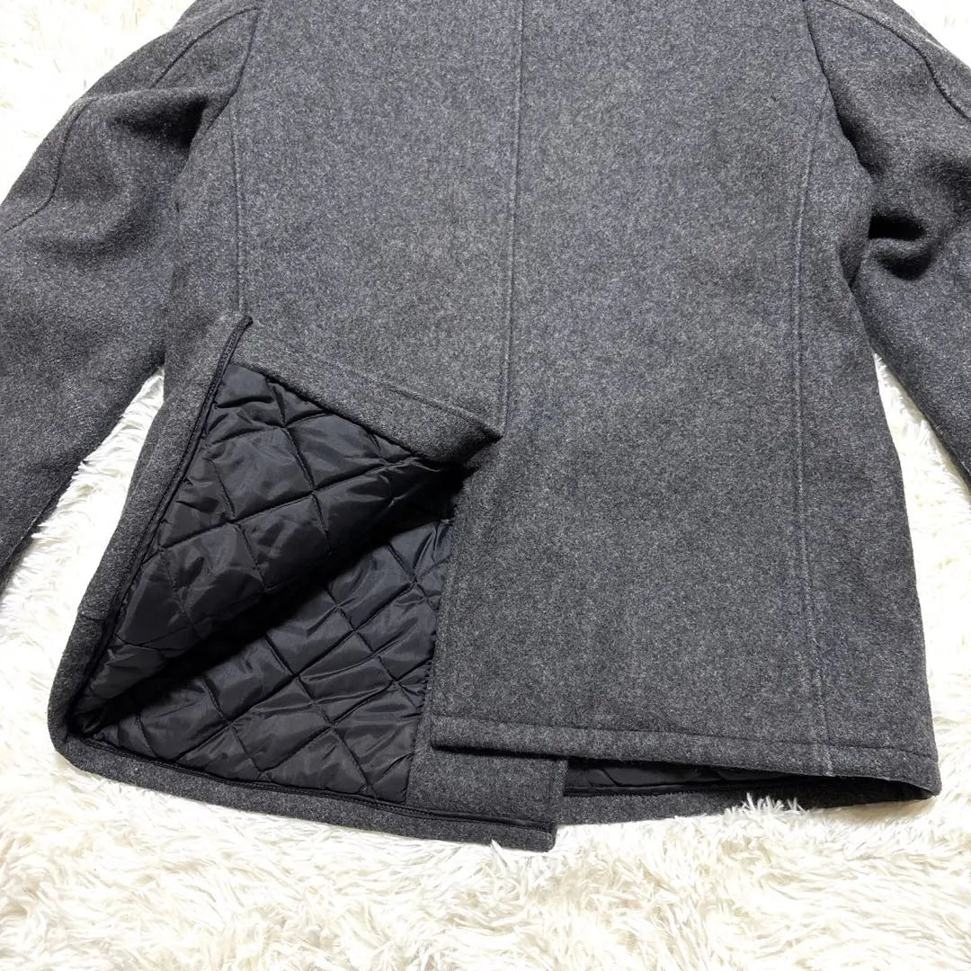 [Ropa usada] Chaqueta Schott Shot Pea Court Quilting Grey | 【古着】Schott ショット ピーコート ジャケット キルティング グレー