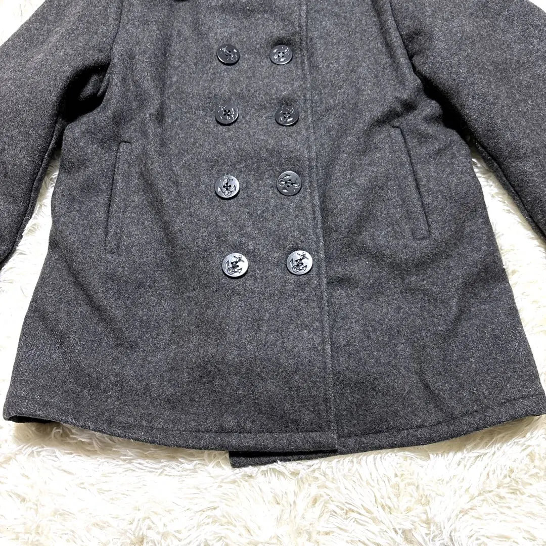 [Ropa usada] Chaqueta Schott Shot Pea Court Quilting Grey | 【古着】Schott ショット ピーコート ジャケット キルティング グレー