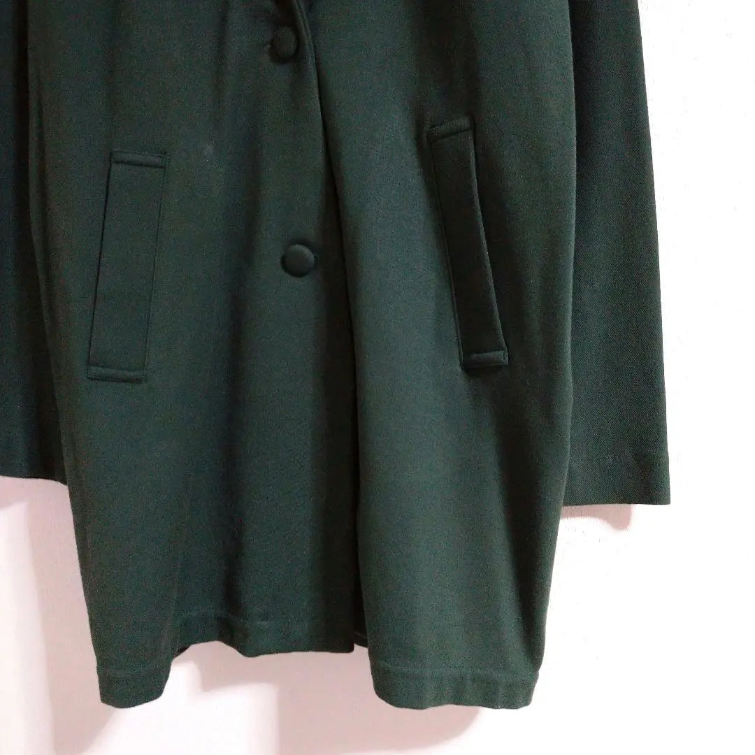 Chaqueta de abrigo entallada verde Misty Woman